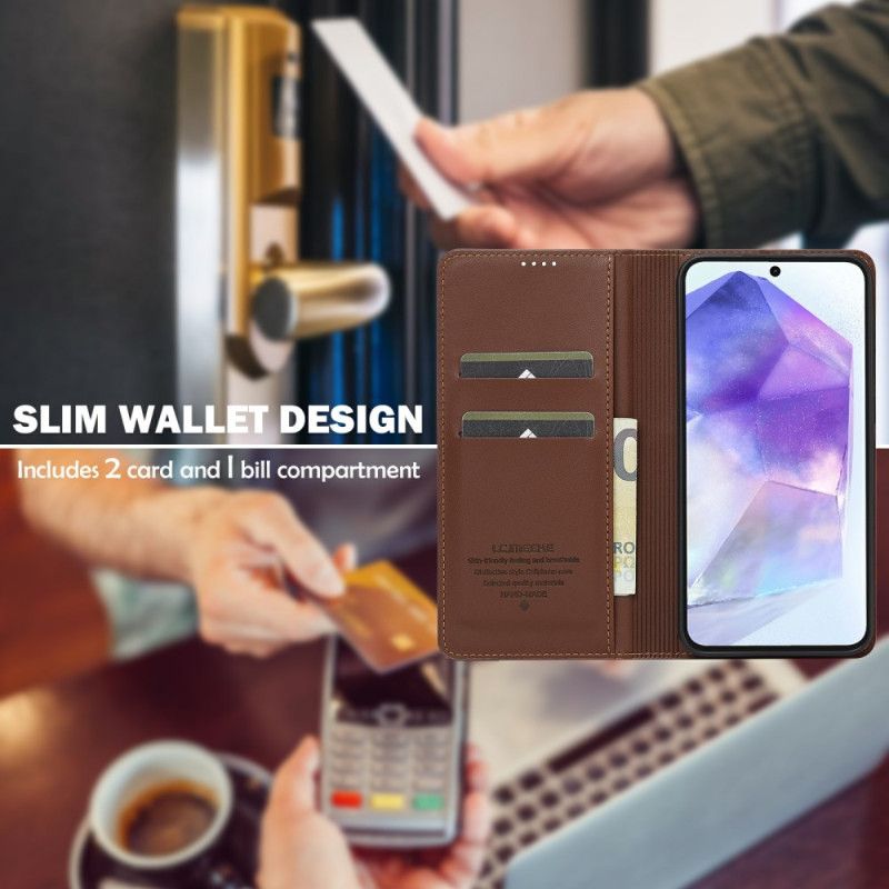 Kožené Pouzdro Folio Na Samsung Galaxy A16 5g Lc.imeeke