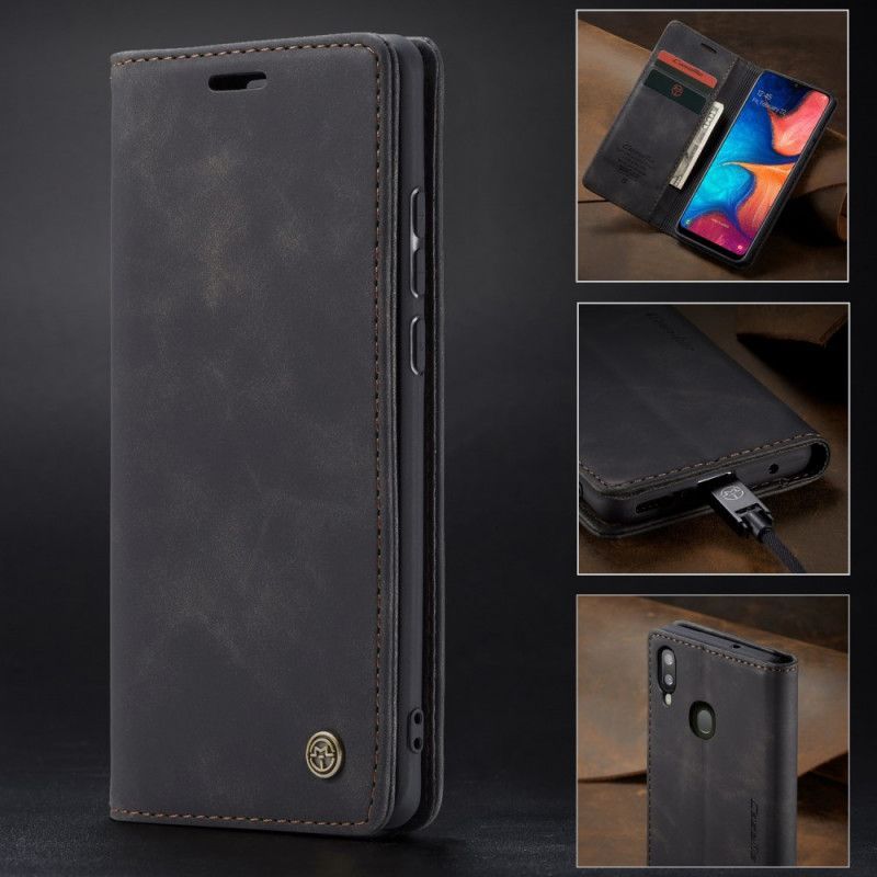 Kožené Pouzdro Folio Na Samsung Galaxy A30 Pouzdro Z Umělé Kůže