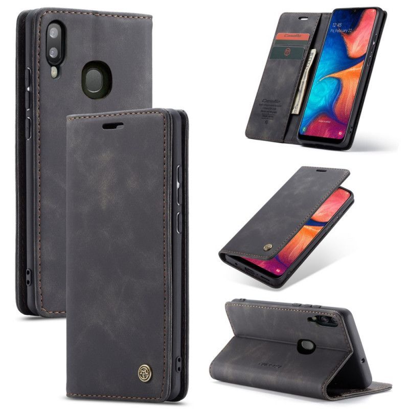 Kožené Pouzdro Folio Na Samsung Galaxy A30 Pouzdro Z Umělé Kůže