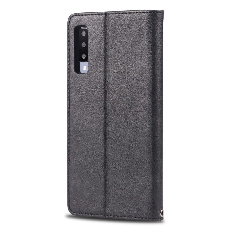 Kožené Pouzdro Folio Na Samsung Galaxy A70 Azns Retro