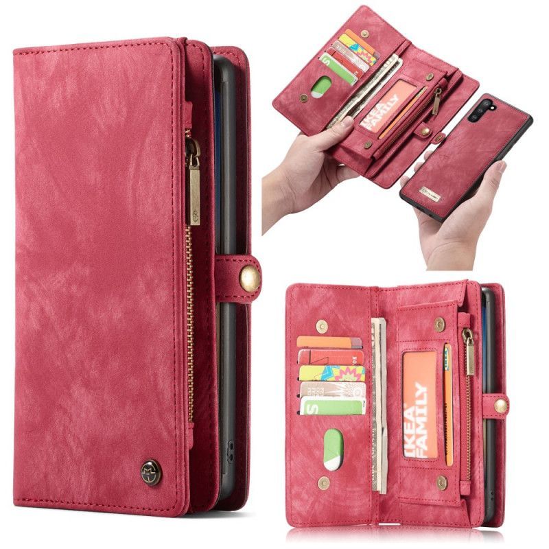 Kožené Pouzdro Folio Na Samsung Galaxy Note 10 Caseme Peněženka A Shell