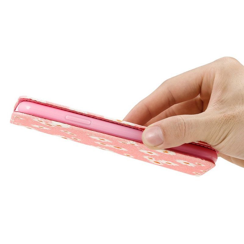 Kožené Pouzdro Folio Na Samsung Galaxy S10 Lite Sedmikrásky Z Umělé Kůže