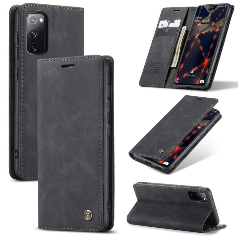Kožené Pouzdro Folio Na Samsung Galaxy S20 Fe Pouzdro Z Umělé Kůže