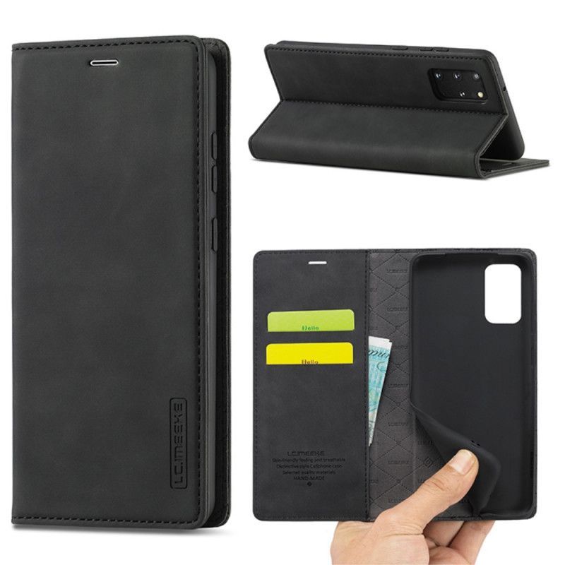 Kožené Pouzdro Folio Na Samsung Galaxy S20 Plus / S20 Plus 5g Lc.imeeke Kožený Efekt