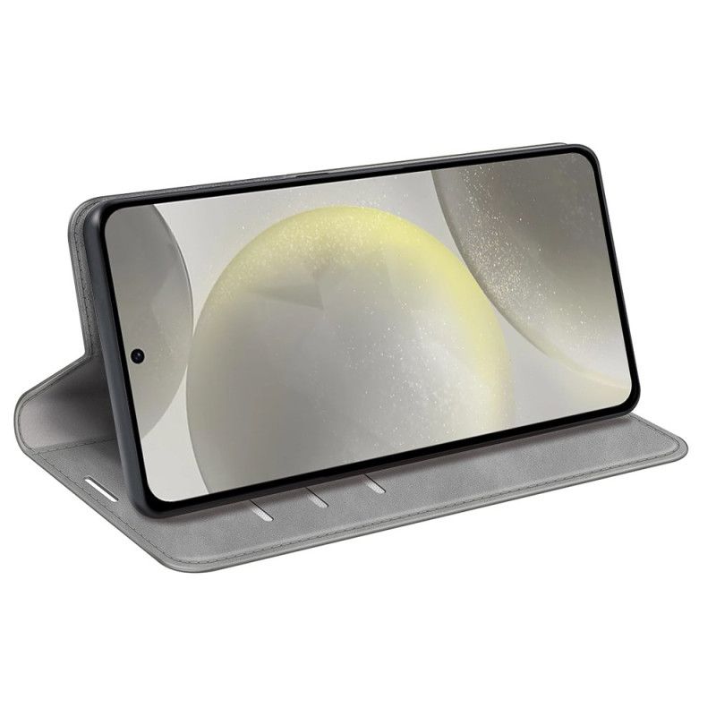 Kožené Pouzdro Folio Na Samsung Galaxy S24 Fe Klasika