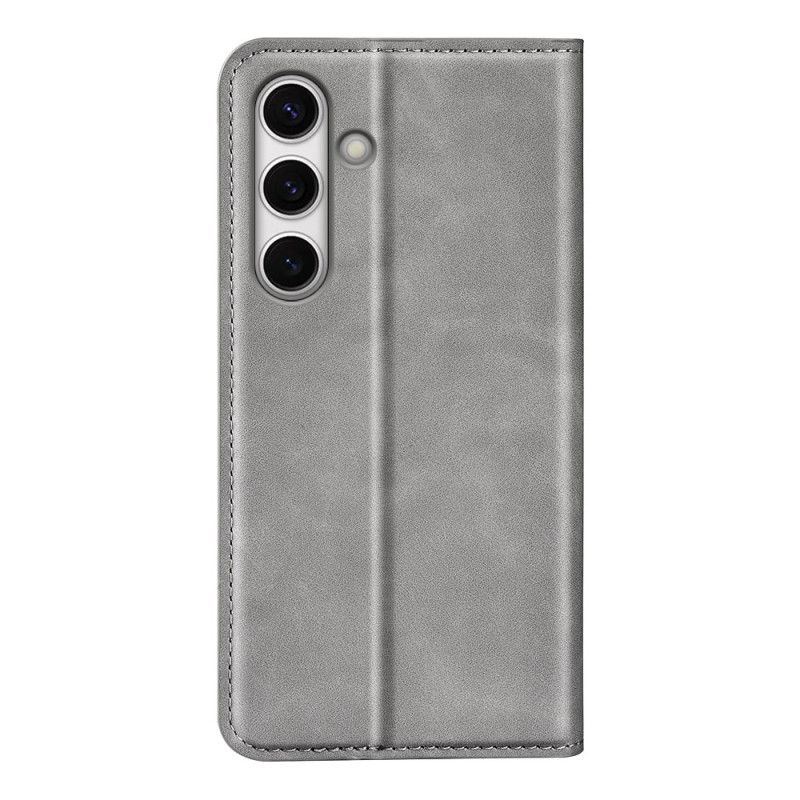 Kožené Pouzdro Folio Na Samsung Galaxy S24 Fe Klasika