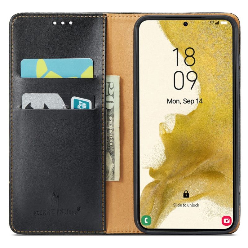 Kožené Pouzdro Folio Na Samsung Galaxy S24 Plus 5g Hrdý Shann