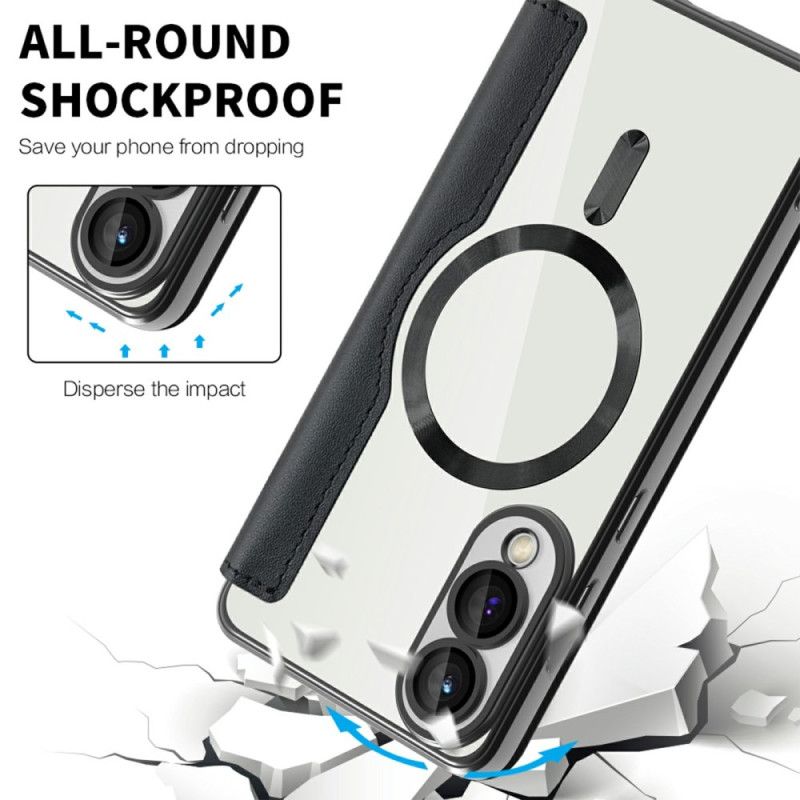 Kožené Pouzdro Folio Na Samsung Galaxy S25 5g Edge Kompatibilní S Magsafe A Rfid Blokováním