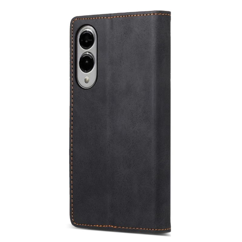 Kožené Pouzdro Folio Na Samsung Galaxy S25 5g Edge Umělá Kůže S Rfid Blokováním