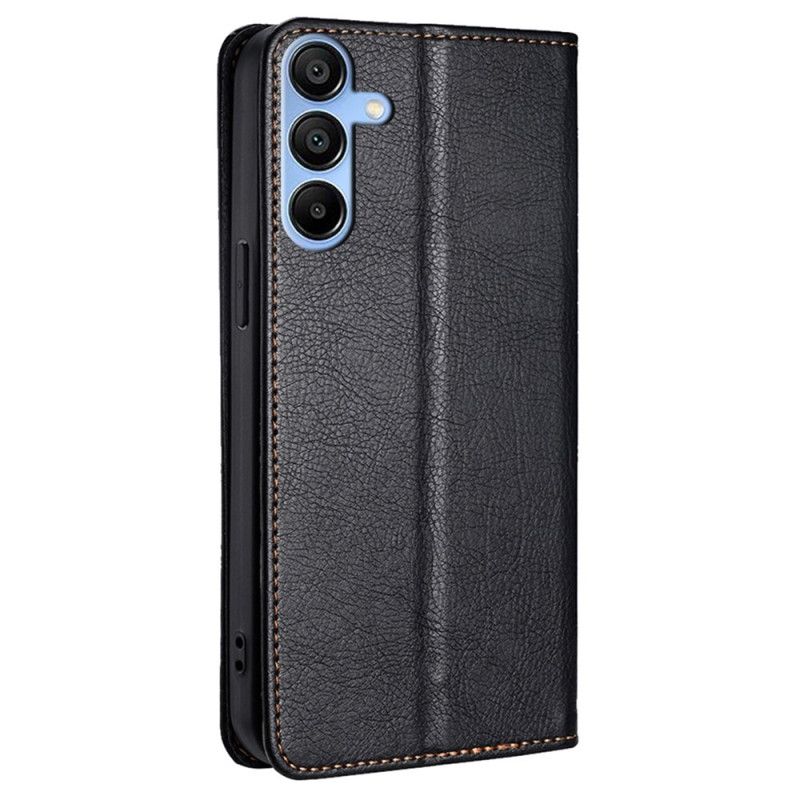 Kožené Pouzdro Folio Samsung Galaxy A15 5g Klasický Kožený Efekt