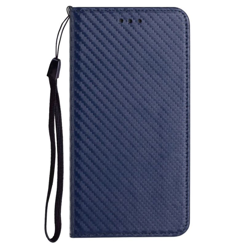 Kožené Pouzdro Folio Samsung Galaxy A15 5g Uhlíkové Vlákno