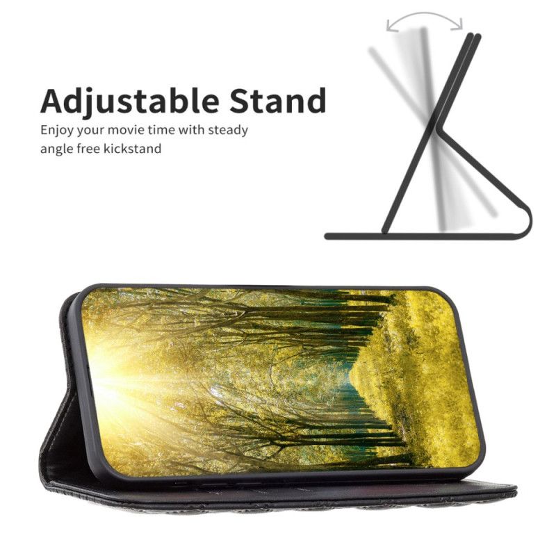 Kožené Pouzdro Folio Samsung Galaxy A15 Prošívaná Binfen Barva