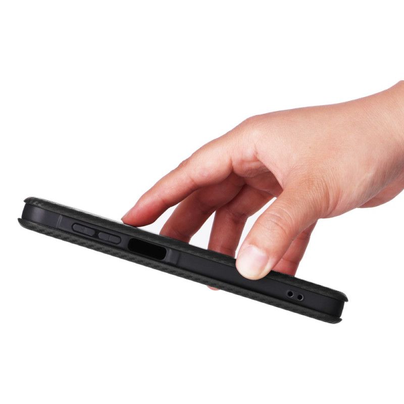 Kožené Pouzdro Folio Samsung Galaxy A17 4g / 5g Uhlíková Vlákna