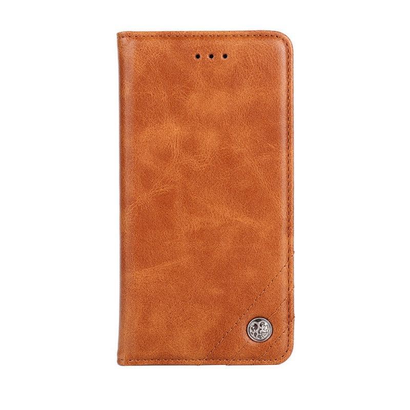 Kožené Pouzdro Folio Samsung Galaxy A32 5g Styl Nýtované Kůže