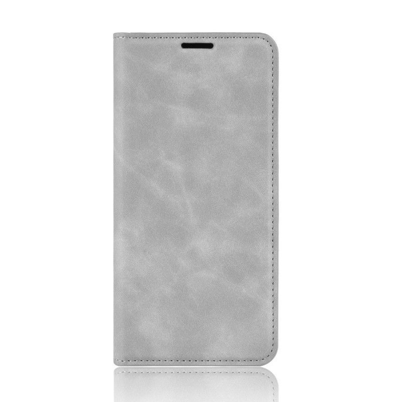 Kožené Pouzdro Folio Samsung Galaxy A41 Efekt Měkké Kůže