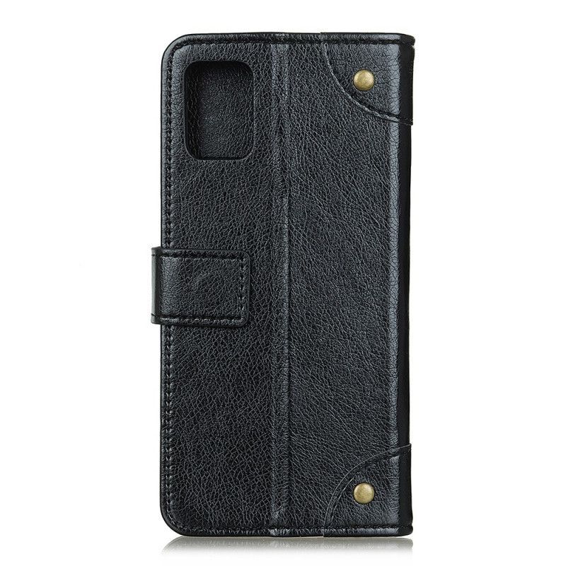 Kožené Pouzdro Folio Samsung Galaxy A41 Vzhled Kůže Nappa