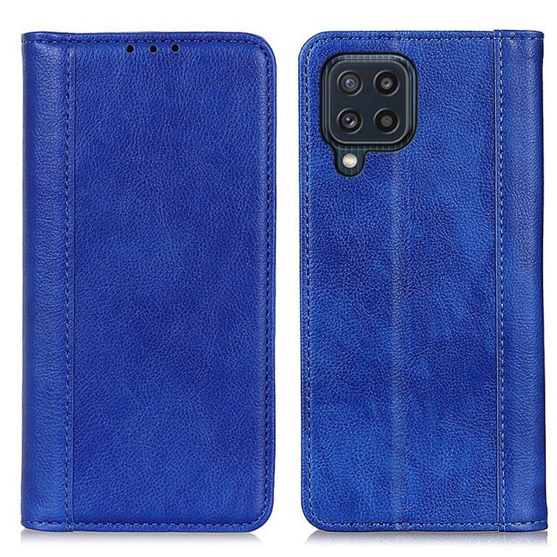 Kožené Pouzdro Folio Samsung Galaxy M32 Elegantní Štípaná Liči Kůže