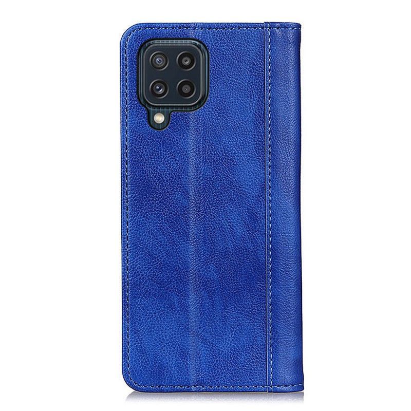Kožené Pouzdro Folio Samsung Galaxy M32 Elegantní Štípaná Liči Kůže