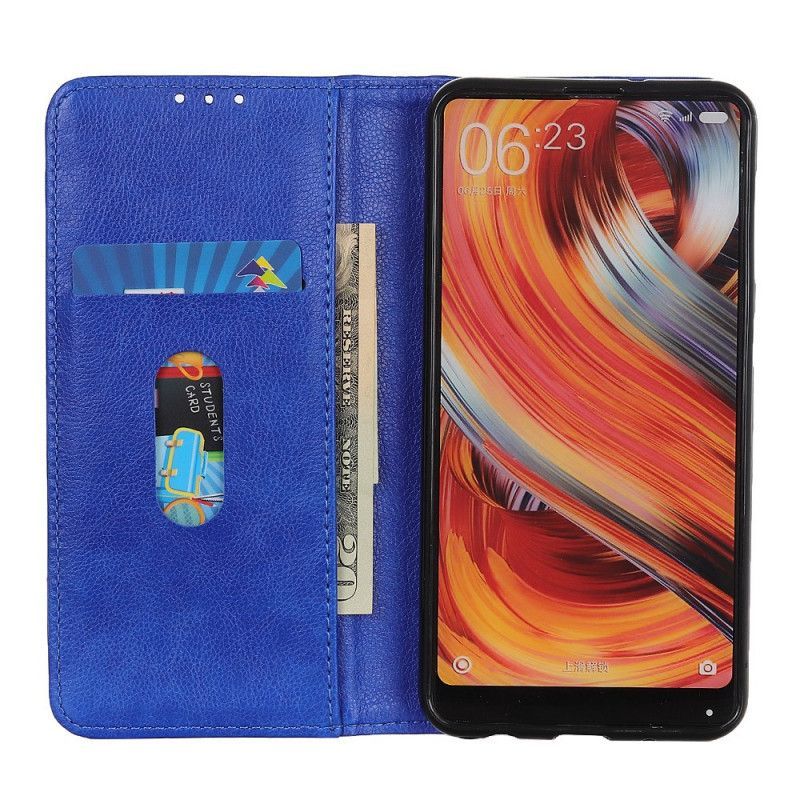 Kožené Pouzdro Folio Samsung Galaxy M32 Elegantní Štípaná Liči Kůže