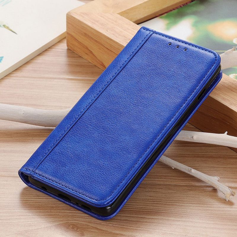 Kožené Pouzdro Folio Samsung Galaxy M32 Elegantní Štípaná Liči Kůže