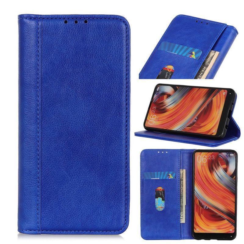 Kožené Pouzdro Folio Samsung Galaxy M32 Elegantní Štípaná Liči Kůže