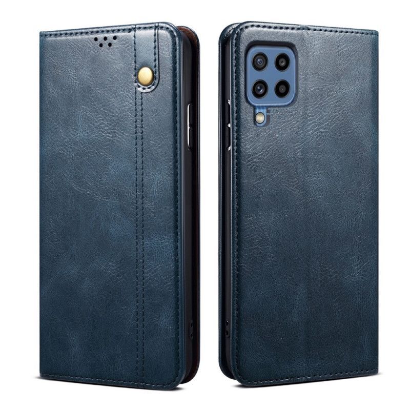 Kožené Pouzdro Folio Samsung Galaxy M32 Voskovaná Imitace Kůže