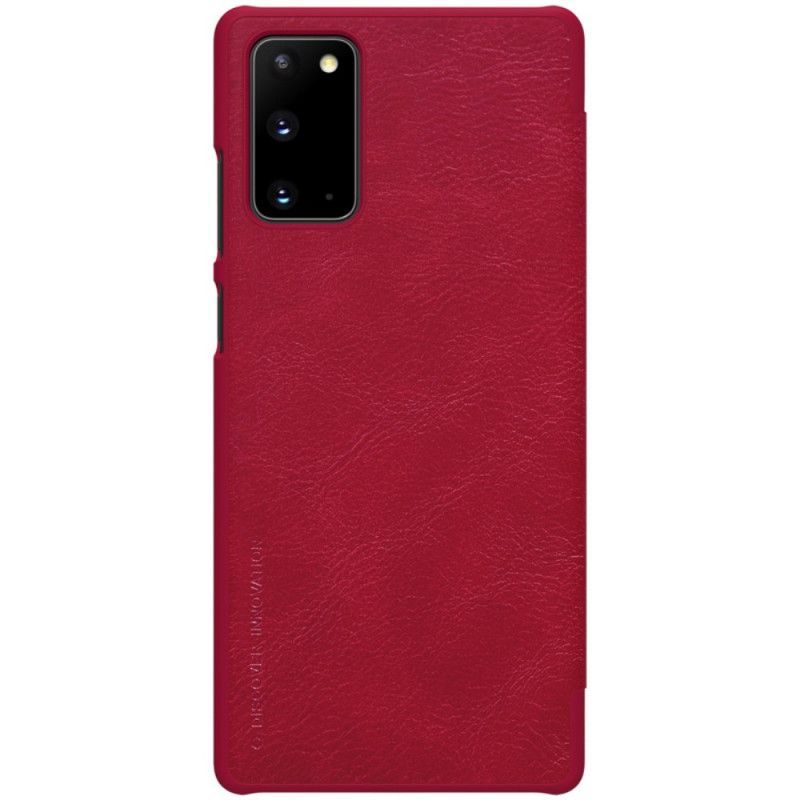 Kožené Pouzdro Folio Samsung Galaxy Note 20 Řada Nillkin Qin