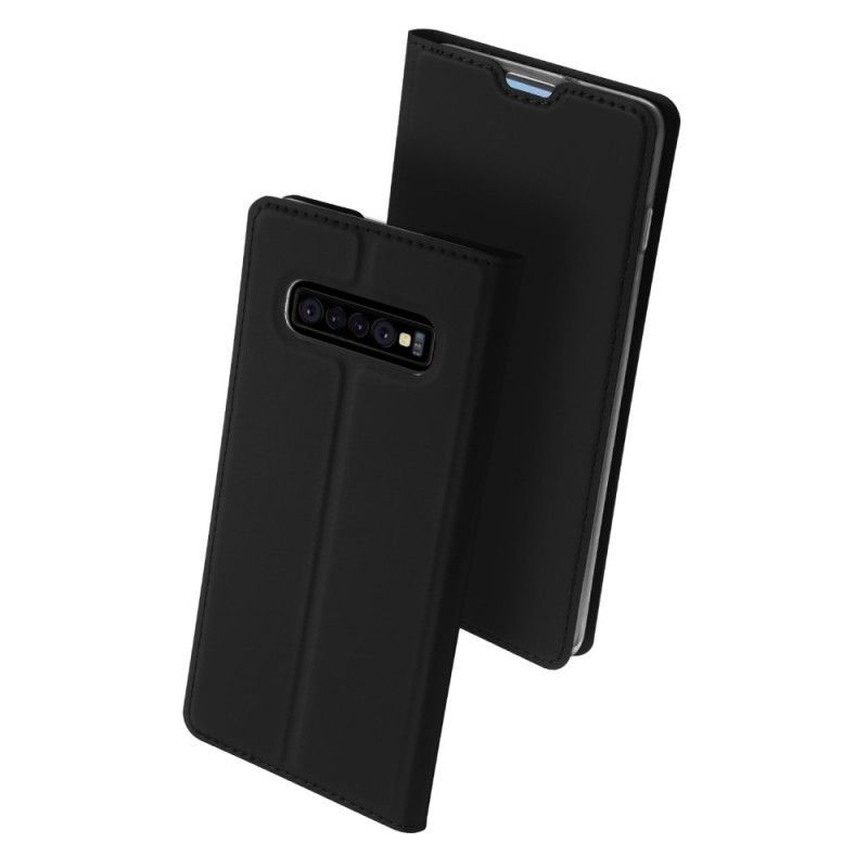 Kožené Pouzdro Folio Samsung Galaxy S10 Plus Série První Třídy