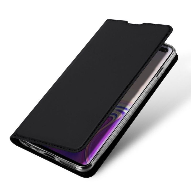 Kožené Pouzdro Folio Samsung Galaxy S10 Plus Série První Třídy