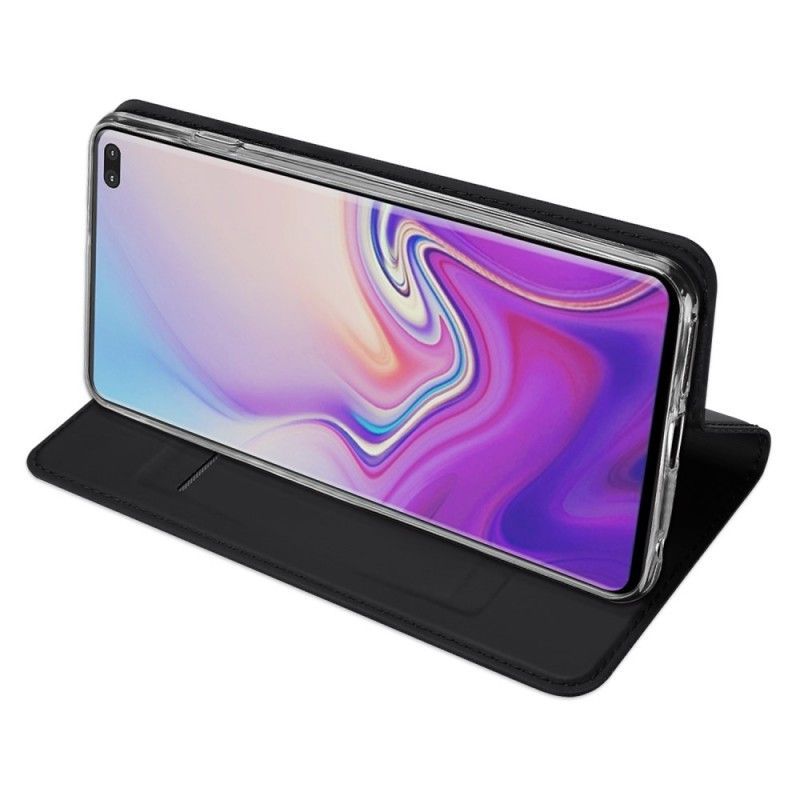 Kožené Pouzdro Folio Samsung Galaxy S10 Plus Série První Třídy