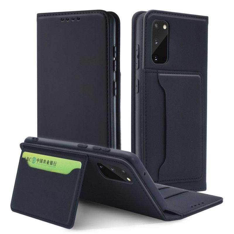 Kožené Pouzdro Folio Samsung Galaxy S20 Držák Podpůrné Karty