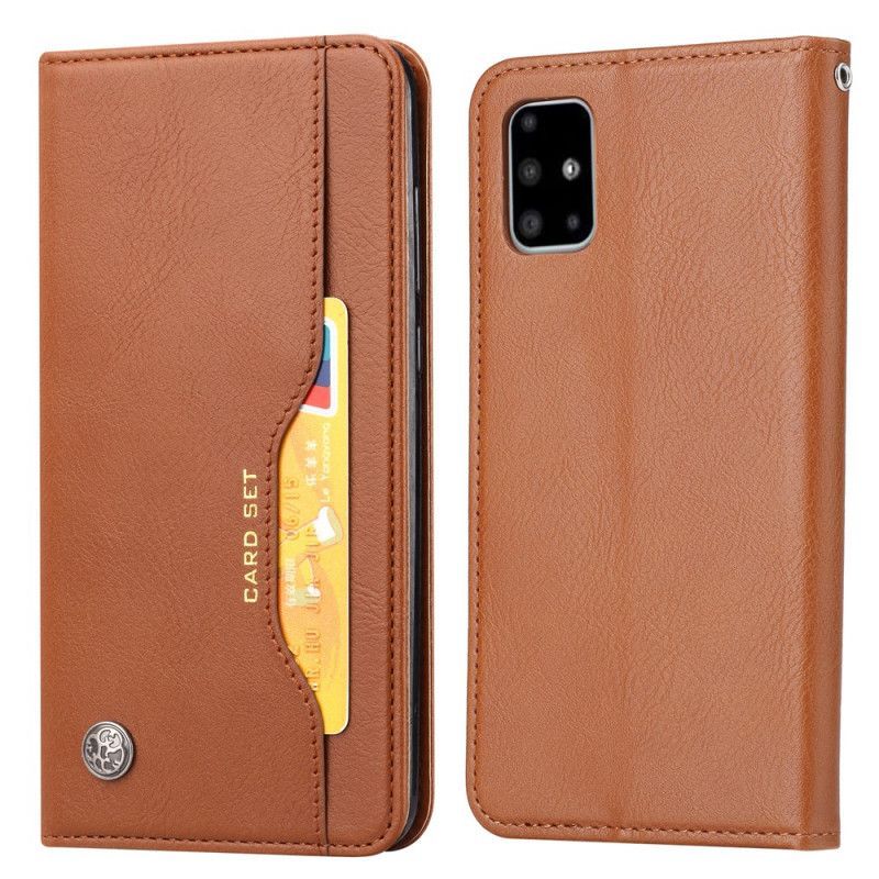 Kožené Pouzdro Folio Samsung Galaxy S20 Fe Držák Na Karty Z Umělé Kůže
