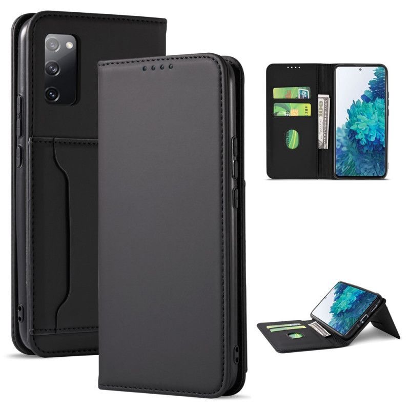 Kožené Pouzdro Folio Samsung Galaxy S20 Fe Držák Podpůrné Karty