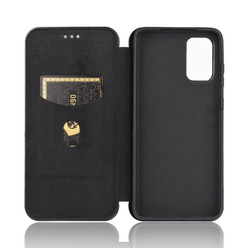 Kožené Pouzdro Folio Samsung Galaxy S20 Fe Uhlíkové Vlákno