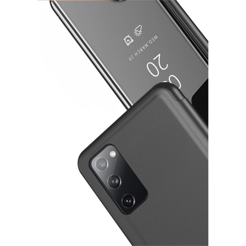 Kožené Pouzdro Folio Samsung Galaxy S20 Fe Zrcadlo