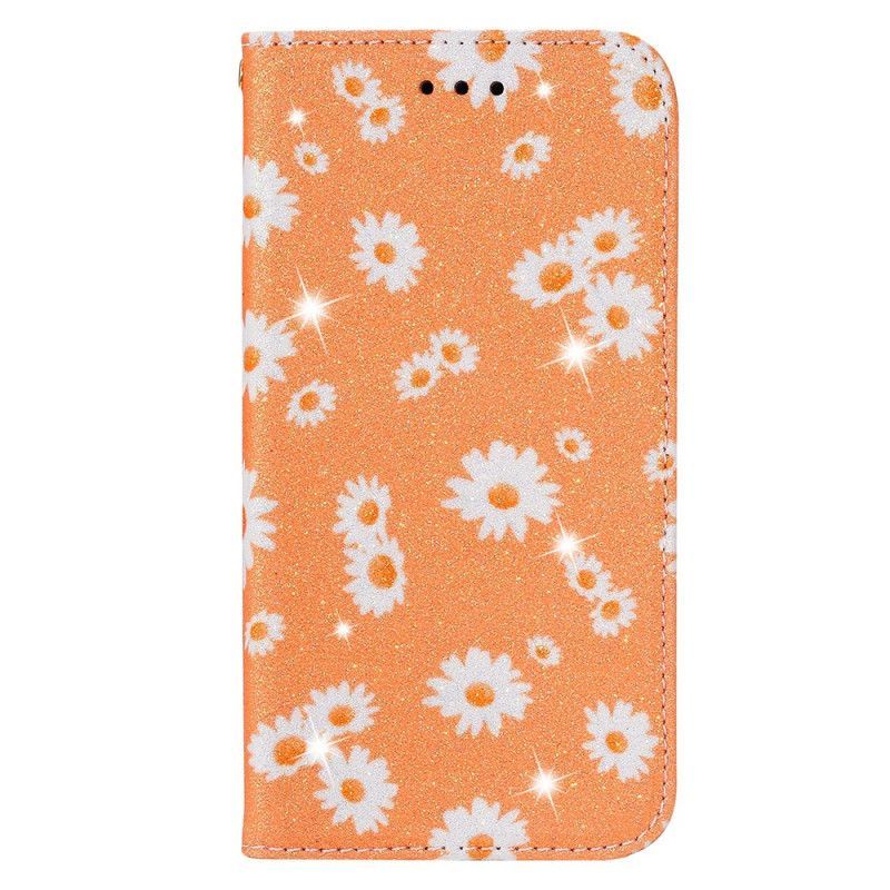 Kožené Pouzdro Folio Samsung Galaxy S20 Plus / S20 Plus 5g Sedmikrásky