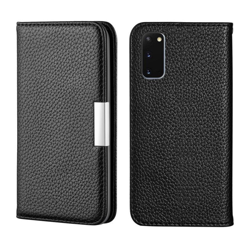 Kožené Pouzdro Folio Samsung Galaxy S20 Ultra Elegantní Umělá Kůže Z Liči