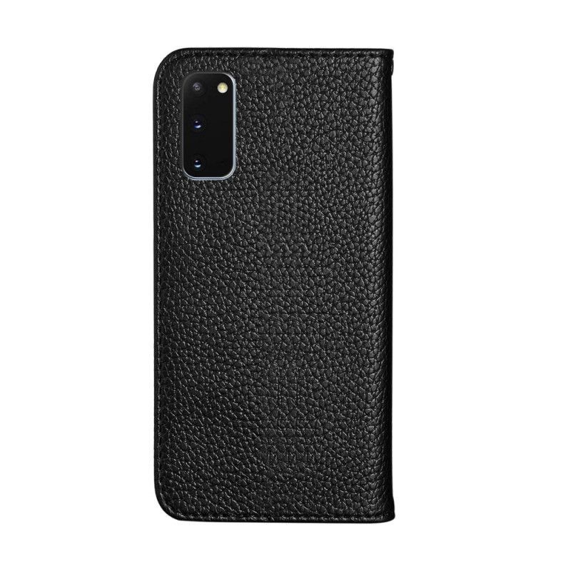 Kožené Pouzdro Folio Samsung Galaxy S20 Ultra Elegantní Umělá Kůže Z Liči