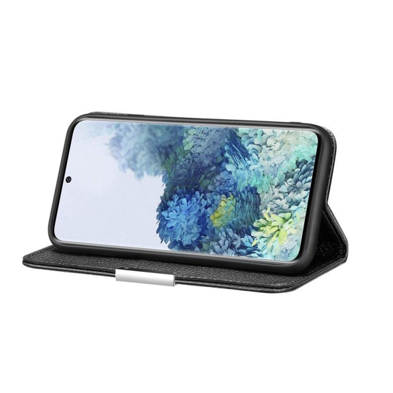 Kožené Pouzdro Folio Samsung Galaxy S20 Ultra Elegantní Umělá Kůže Z Liči