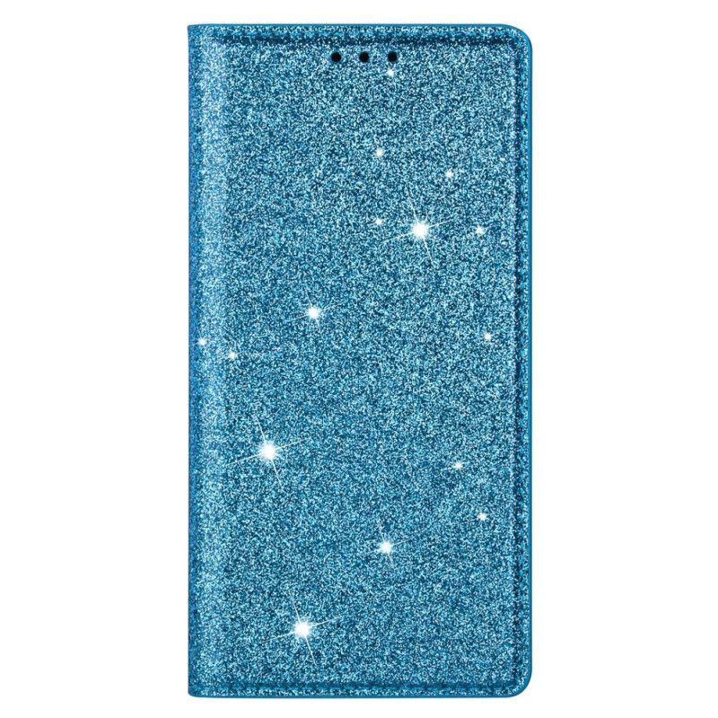 Kožené Pouzdro Folio Samsung Galaxy S24 Plus 5g Třpytky