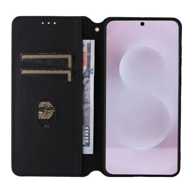 Kožené Pouzdro Folio Samsung Galaxy S25 5g Edge 3d Kostky