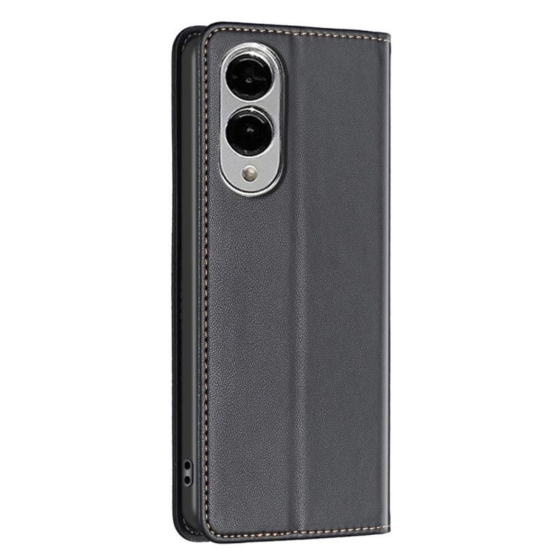 Kožené Pouzdro Folio Samsung Galaxy S25 5g Edge Klasická Binfen Barva