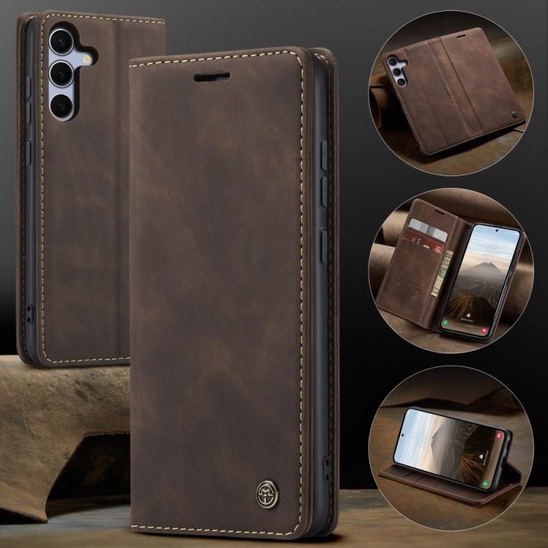 Kožené Pouzdro Folio Samsung Galaxy S25 Fe Caseme