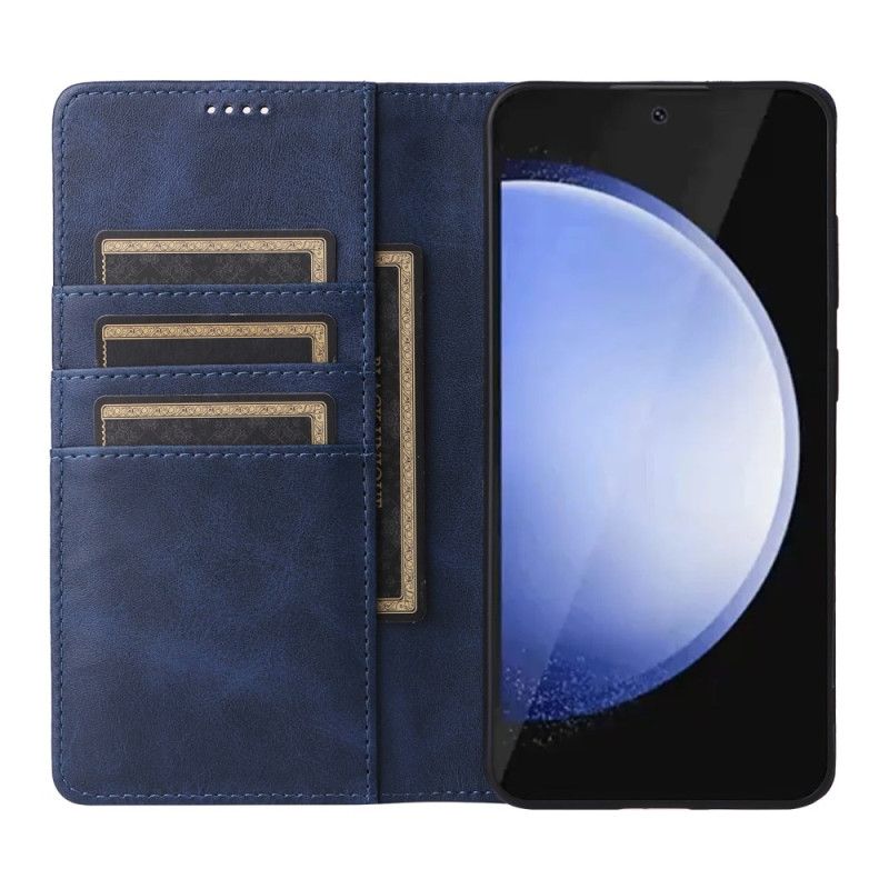 Kožené Pouzdro Folio Samsung Galaxy S25 Fe Kožený Efekt