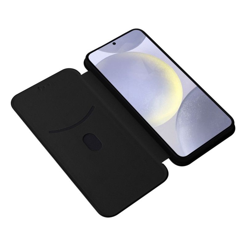 Kožené Pouzdro Folio Samsung Galaxy S25 Fe Uhlíková Vlákna