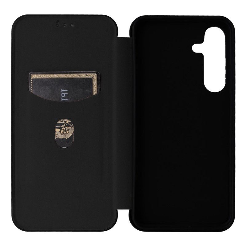 Kožené Pouzdro Folio Samsung Galaxy S25 Plus 5g Uhlíková Vlákna