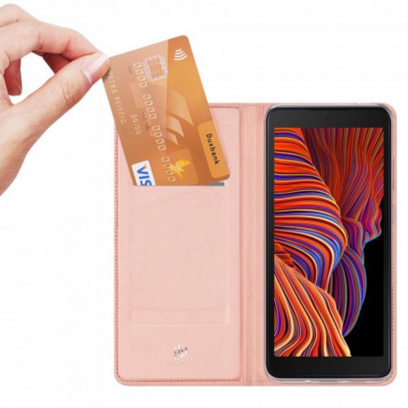 Kožené Pouzdro Folio Samsung Galaxy Xcover 5 Kůže Pro Dux Ducis