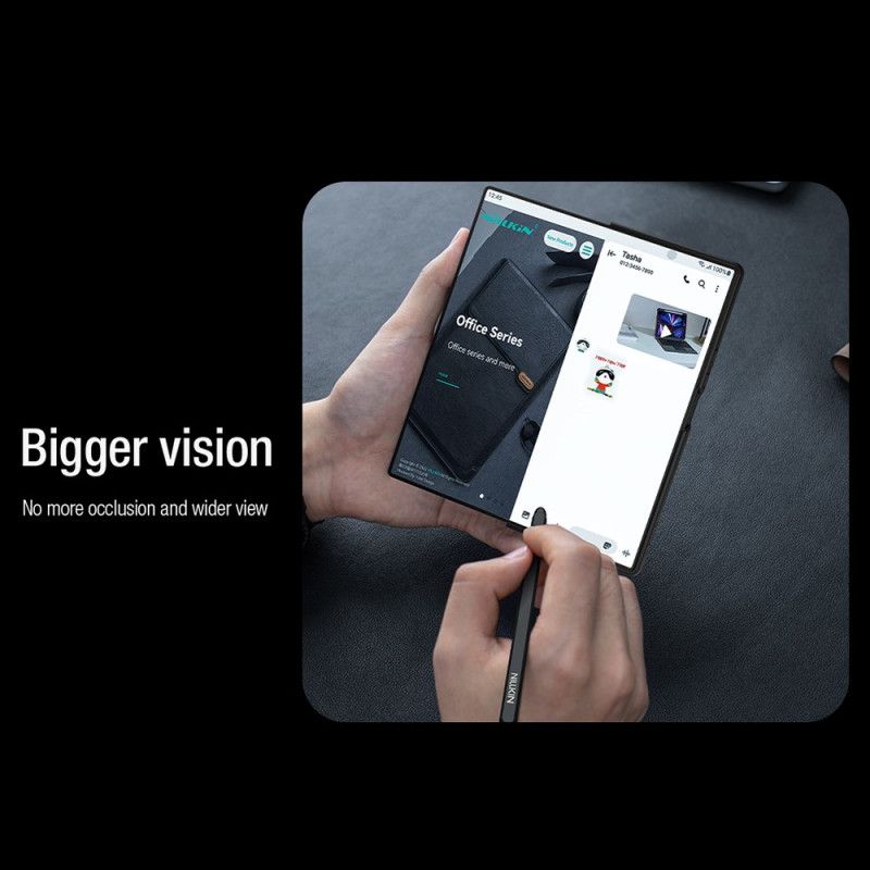 Kožené Pouzdro Folio Samsung Galaxy Z Fold 7 Řada Qin Pro Nillkin