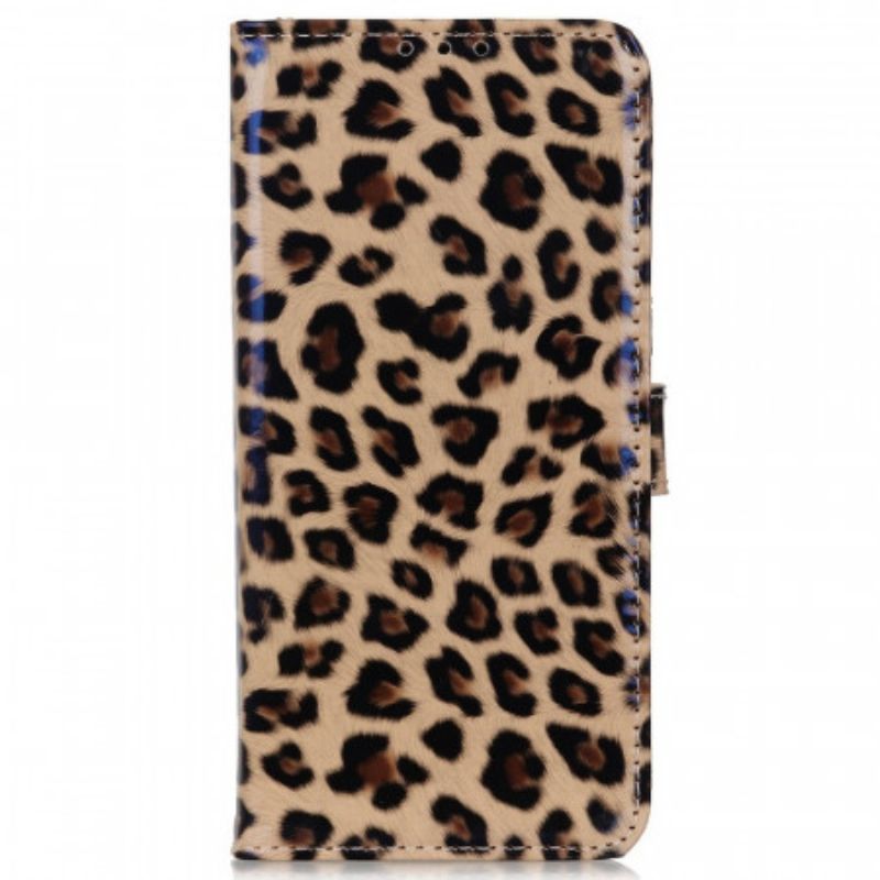 Kožené Pouzdro Na Samsung Galaxy M33 5G Efekt Malého Leoparda