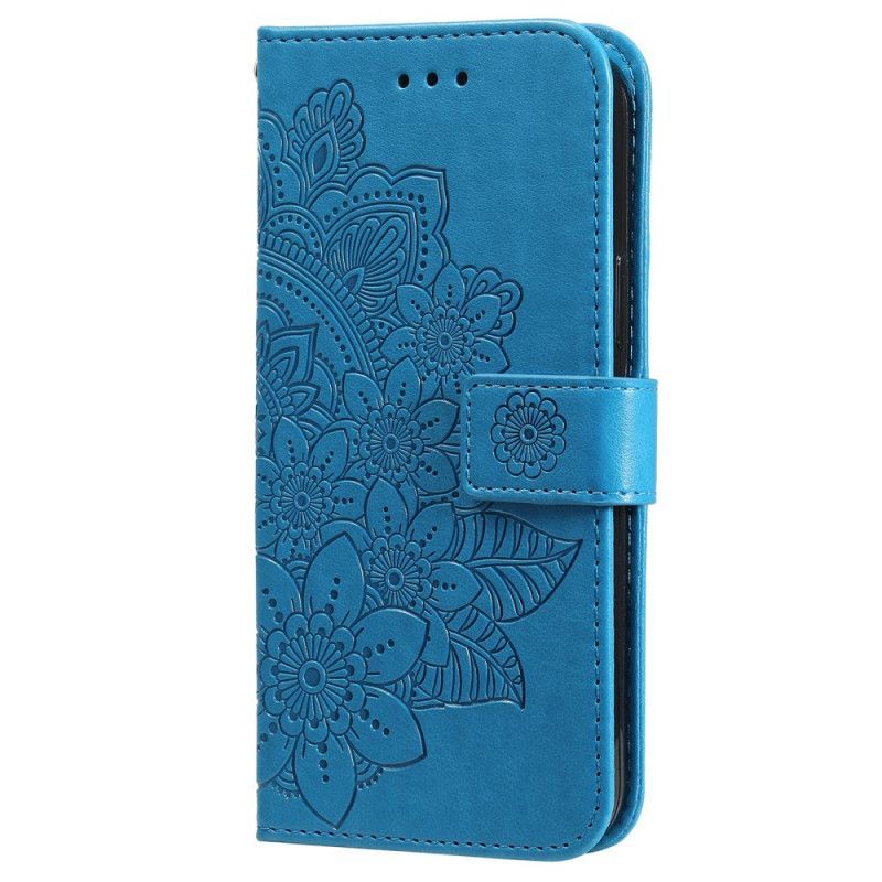 Kožené Pouzdro Na Samsung Galaxy M52 5G Mandala Květiny